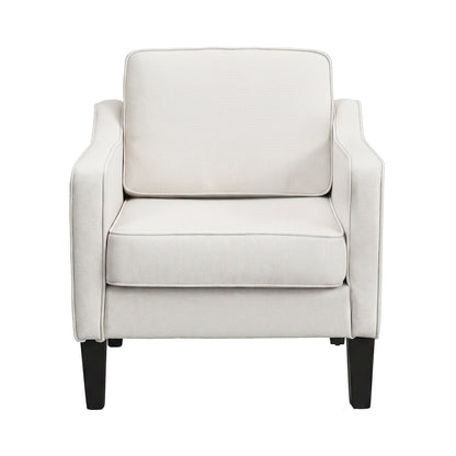 Artiss Armchair Lounge Accent Chair Linen Fabric Beige UPHO-C-ARM-LIN-BG