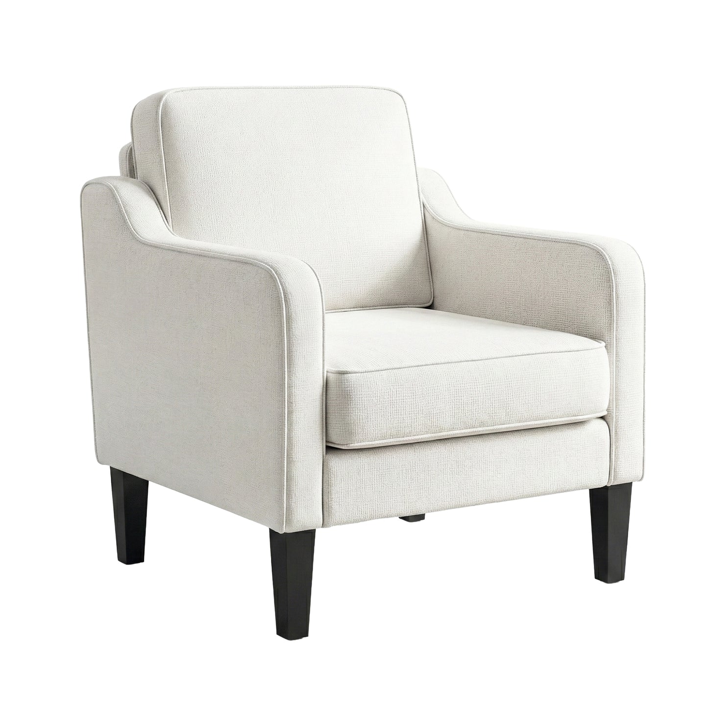 Artiss Armchair Lounge Accent Chair Linen Fabric Beige UPHO-C-ARM-LIN-BG