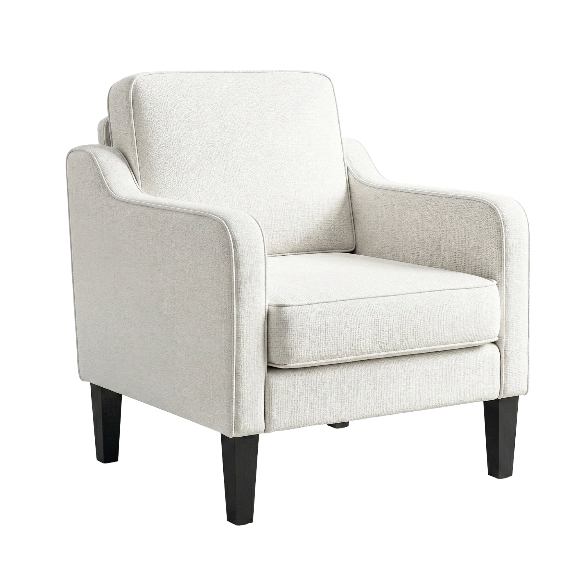 Artiss Armchair Lounge Accent Chair Linen Fabric Beige UPHO-C-ARM-LIN-BG