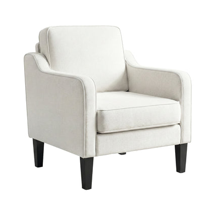 Artiss Armchair Lounge Accent Chair Linen Fabric Beige UPHO-C-ARM-LIN-BG