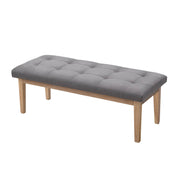 Artiss Ottoman Bench 120cm Foot Stool Linen Grey UPHO-C-BEN02-GY