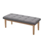 Artiss Ottoman Bench 120cm Foot Stool Linen Grey UPHO-C-BEN02-GY