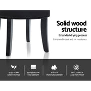 Artiss Vanity Stool Velvet Black Abella UPHO-C-DAVE-BK