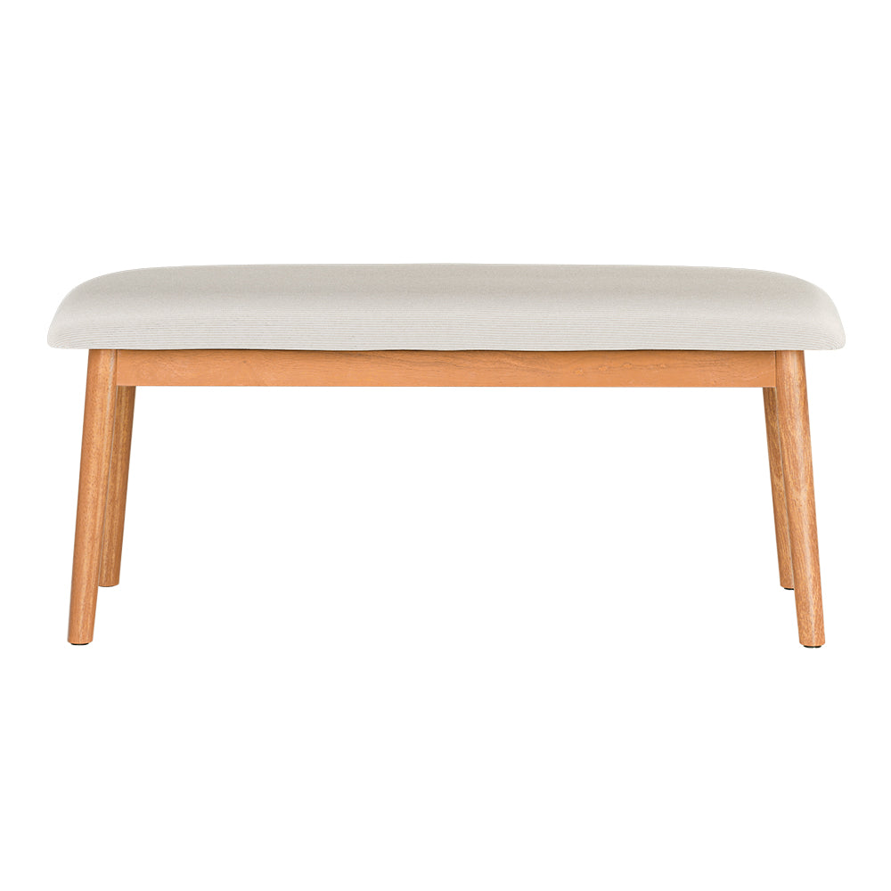 Artiss Dining Bench Upholstery Seat Wooden Chair 106cm UPHO-C-DIN-01-FA-BG