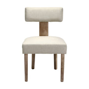 Artiss Dining Chairs Set of 4 Linen Fabric Wooden Beige UPHO-C-DIN-02-FA-BGX4