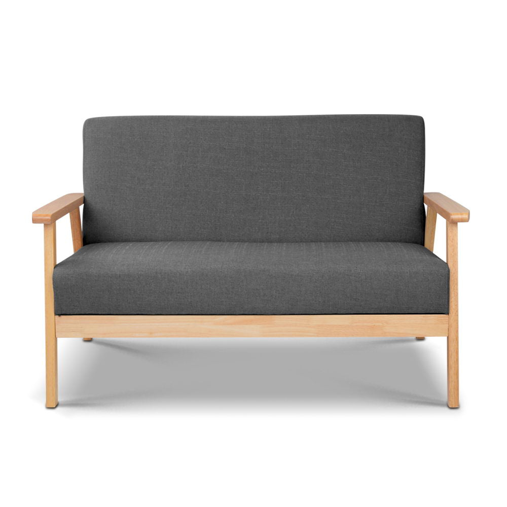 Artiss 2-Seater Sofa Armchair Skane UPHO-C-SOFA-8033-2S-GY