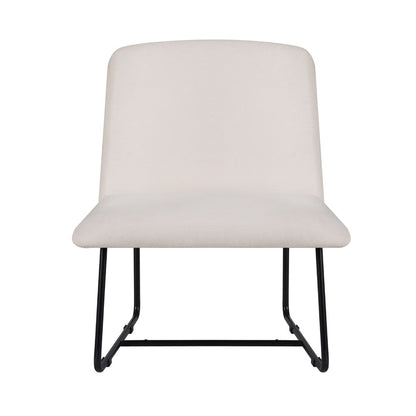 Artiss Accent Chair Armchair Cross Leg Beige UPHO-F-ARM-04-LIN-BG