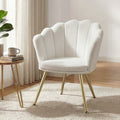 Artiss Armchair Teddy Fleece White Callista UPHO-H-5002-TED-WH