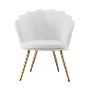 Artiss Armchair Teddy Fleece White Callista UPHO-H-5002-TED-WH