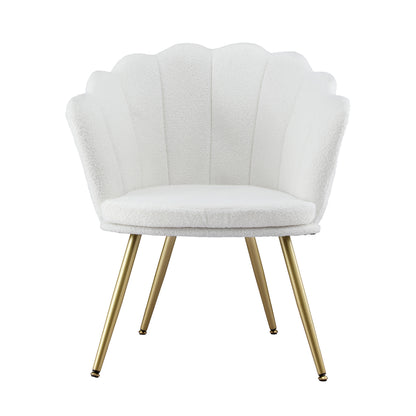 Artiss Armchair Teddy Fleece White Callista UPHO-H-5002-TED-WH