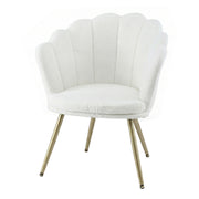 Artiss Armchair Teddy Fleece White Callista UPHO-H-5002-TED-WH