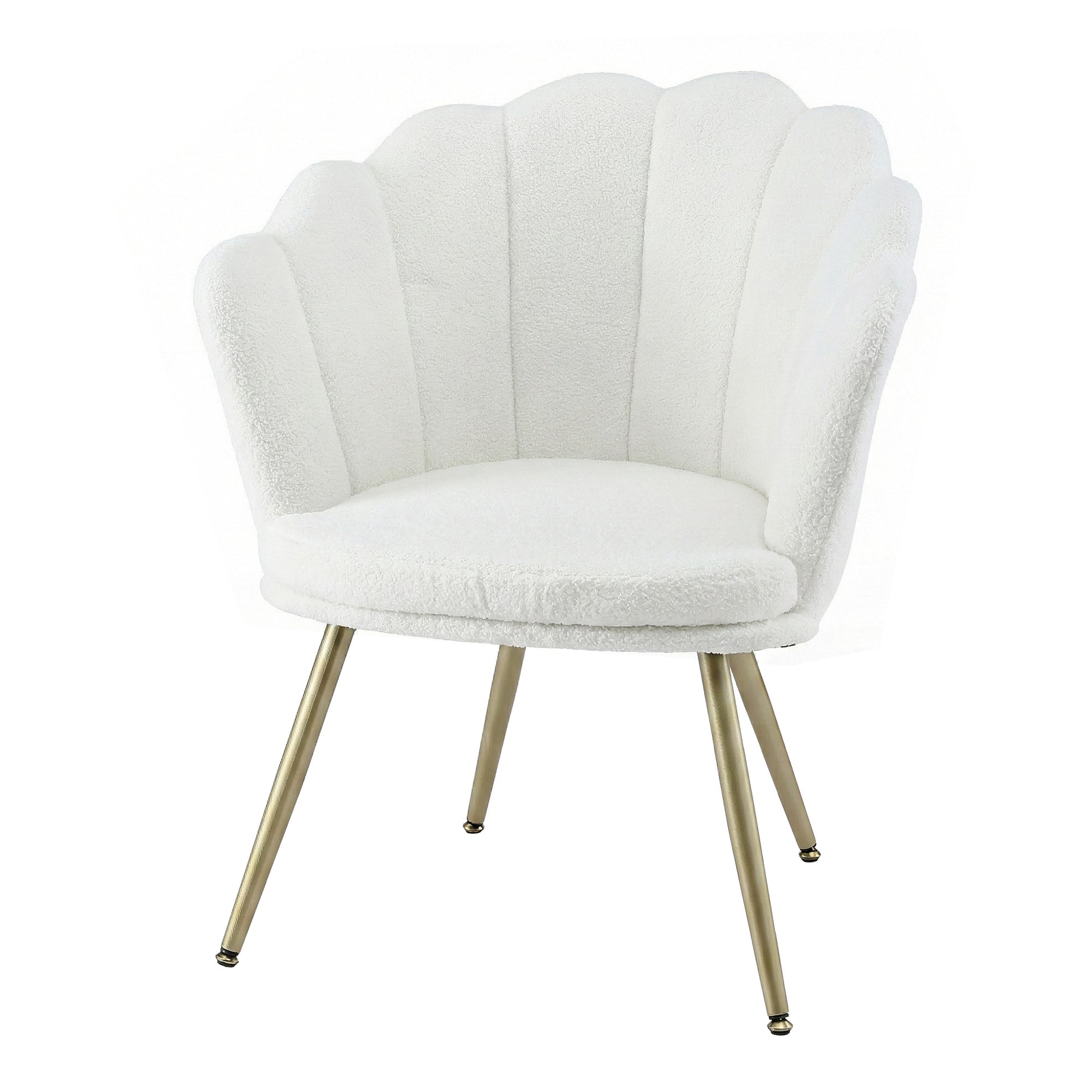 Artiss Armchair Teddy Fleece White Callista UPHO-H-5002-TED-WH