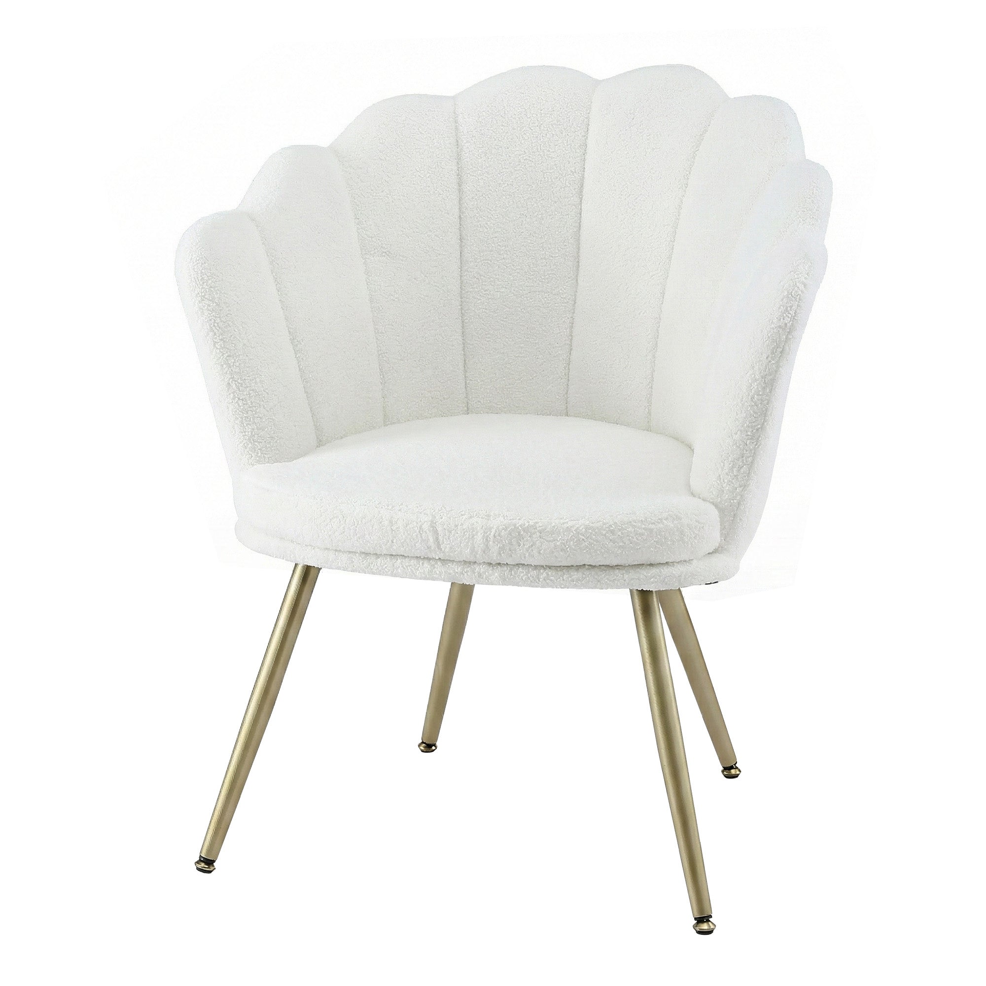 Artiss Armchair Teddy Fleece White Callista UPHO-H-5002-TED-WH