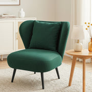 Artiss Armchair Accent Chair Lounge Tub Sofa Couch Corduroy Velvet Green UPHO-J-ARM-COR-GN