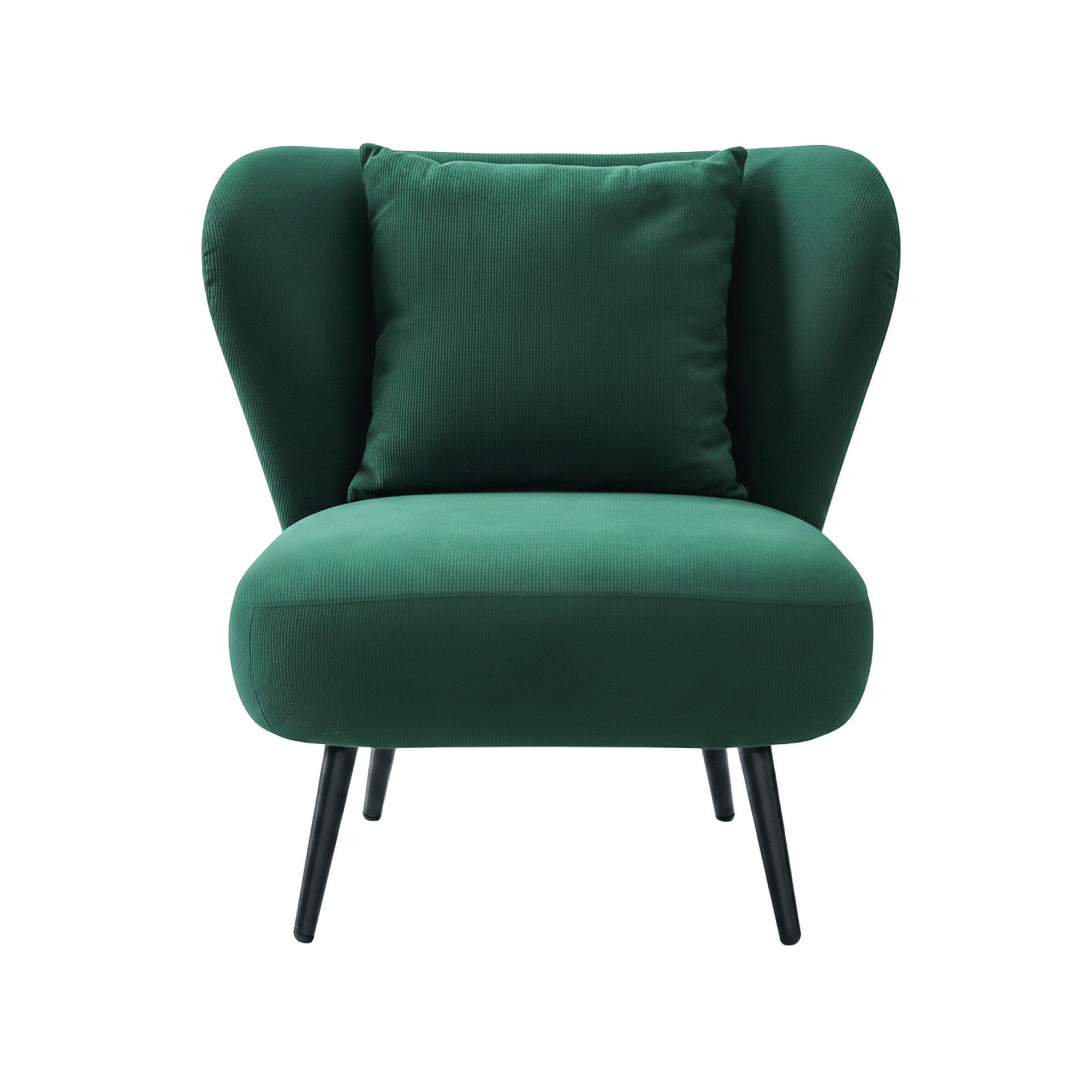 Artiss Armchair Accent Chair Lounge Tub Sofa Couch Corduroy Velvet Green UPHO-J-ARM-COR-GN