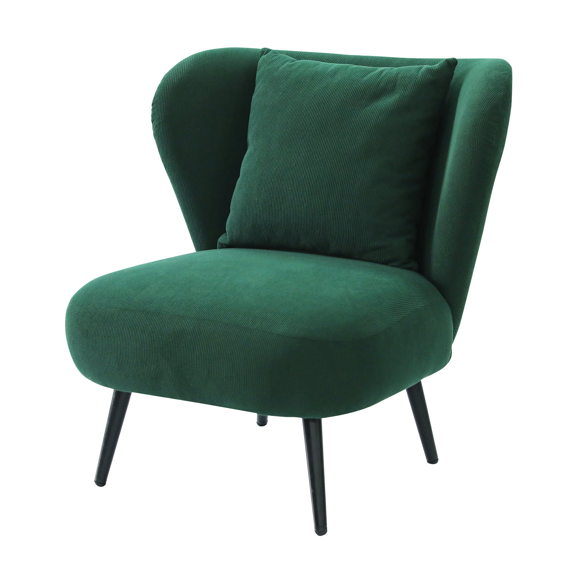 Artiss Armchair Accent Chair Lounge Tub Sofa Couch Corduroy Velvet Green UPHO-J-ARM-COR-GN