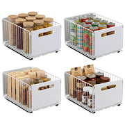 Artiss 4 Pack Pull out Drawers for Cabinets Foldable Slide Out Drawers USS-A-PULL-IR