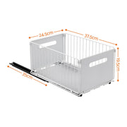Artiss 4 Pack Pull out Drawers for Cabinets Foldable Slide Out Drawers USS-A-PULL-IR
