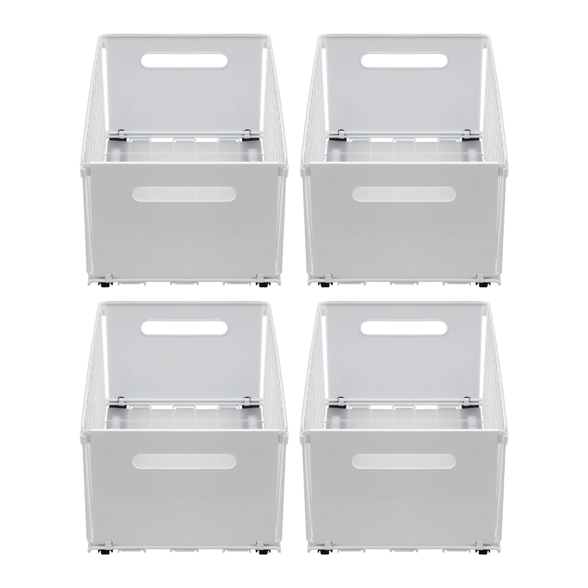 Artiss 4 Pack Pull out Drawers for Cabinets Foldable Slide Out Drawers USS-A-PULL-IR