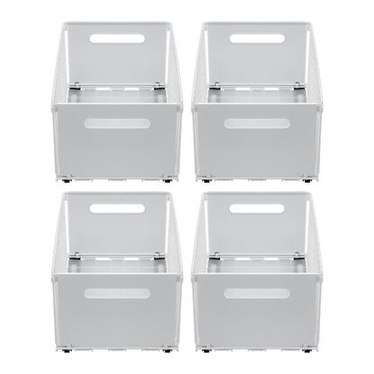 Artiss 4 Pack Pull out Drawers for Cabinets Foldable Slide Out Drawers USS-A-PULL-IR
