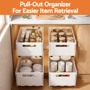 Artiss 4 Pack Pull out Drawers for Cabinets Foldable Slide Out Drawers USS-A-PULL-IR