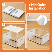 Artiss 4 Pack Pull out Drawers for Cabinets Foldable Slide Out Drawers USS-A-PULL-IR