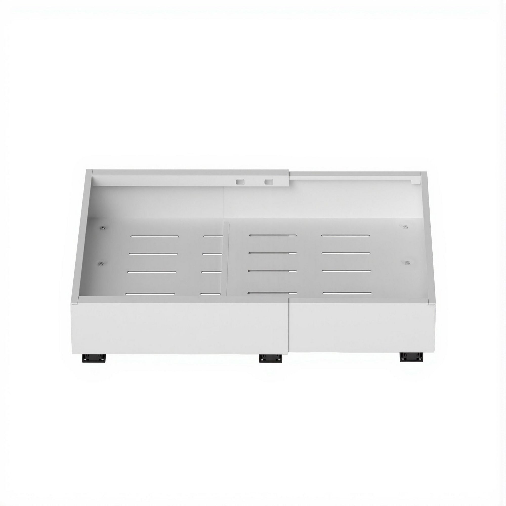 Artiss 2 Pack Pull Out Drawers for Cabinets Expandable Cabinet Organizer White USS-A-PULL-PL-WH