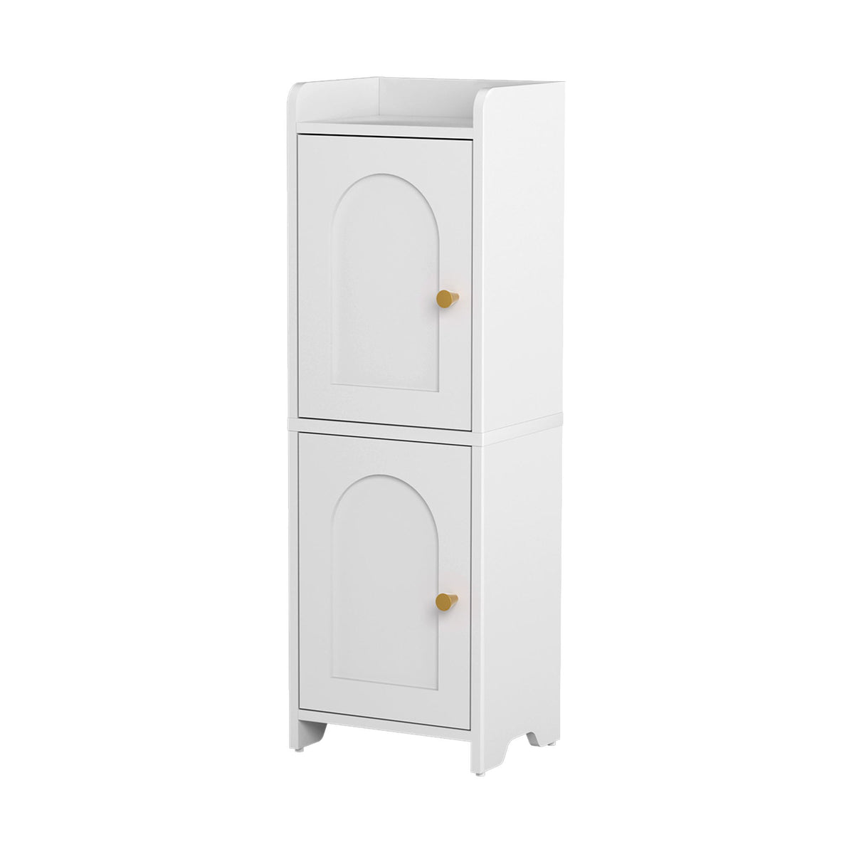 Artiss Bathroom Storage Cabinet 2-Tier Slim Toilet Organizer Adjustable White FURNI-N-BATH-AZ02-WH