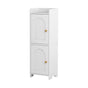 Artiss Bathroom Storage Cabinet 2-Tier Slim Toilet Organizer Adjustable White FURNI-N-BATH-AZ02-WH