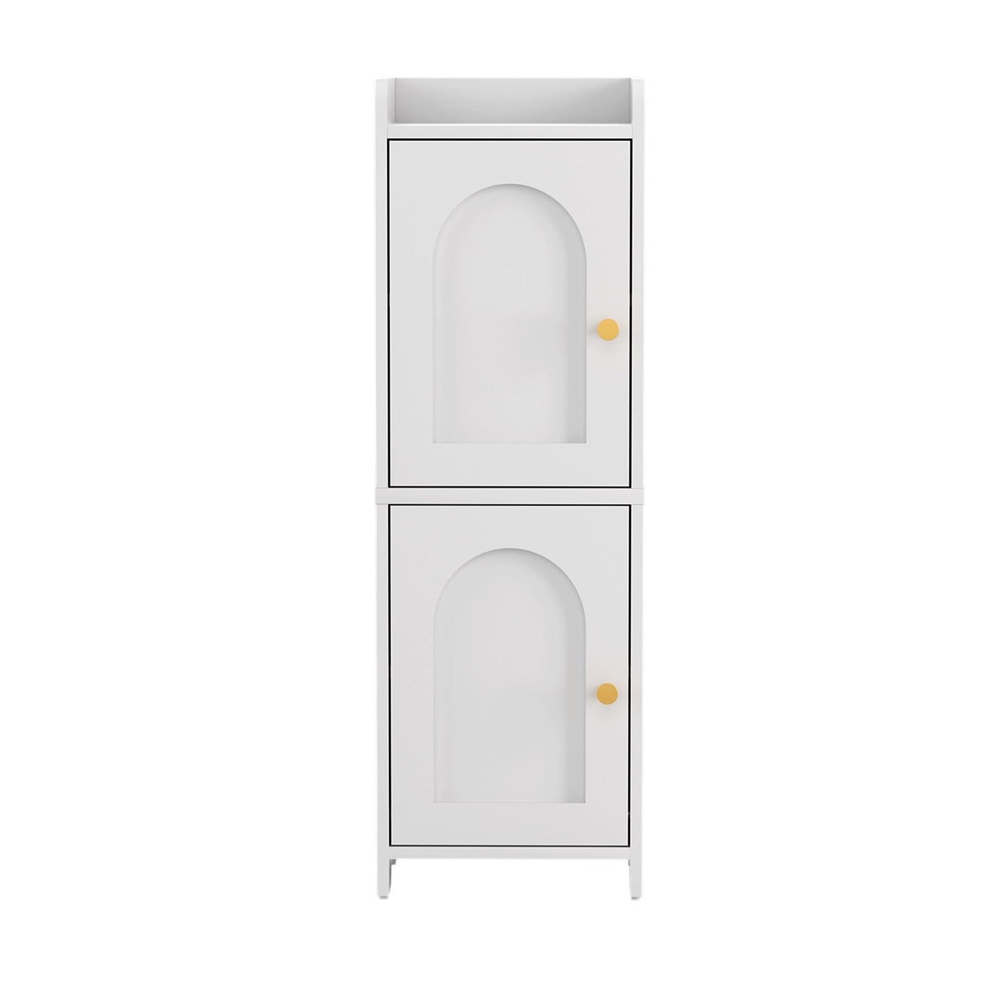 Artiss Bathroom Storage Cabinet 2-Tier Slim Toilet Organizer Adjustable White FURNI-N-BATH-AZ02-WH