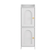 Artiss Bathroom Storage Cabinet 2-Tier Slim Toilet Organizer Adjustable White FURNI-N-BATH-AZ02-WH