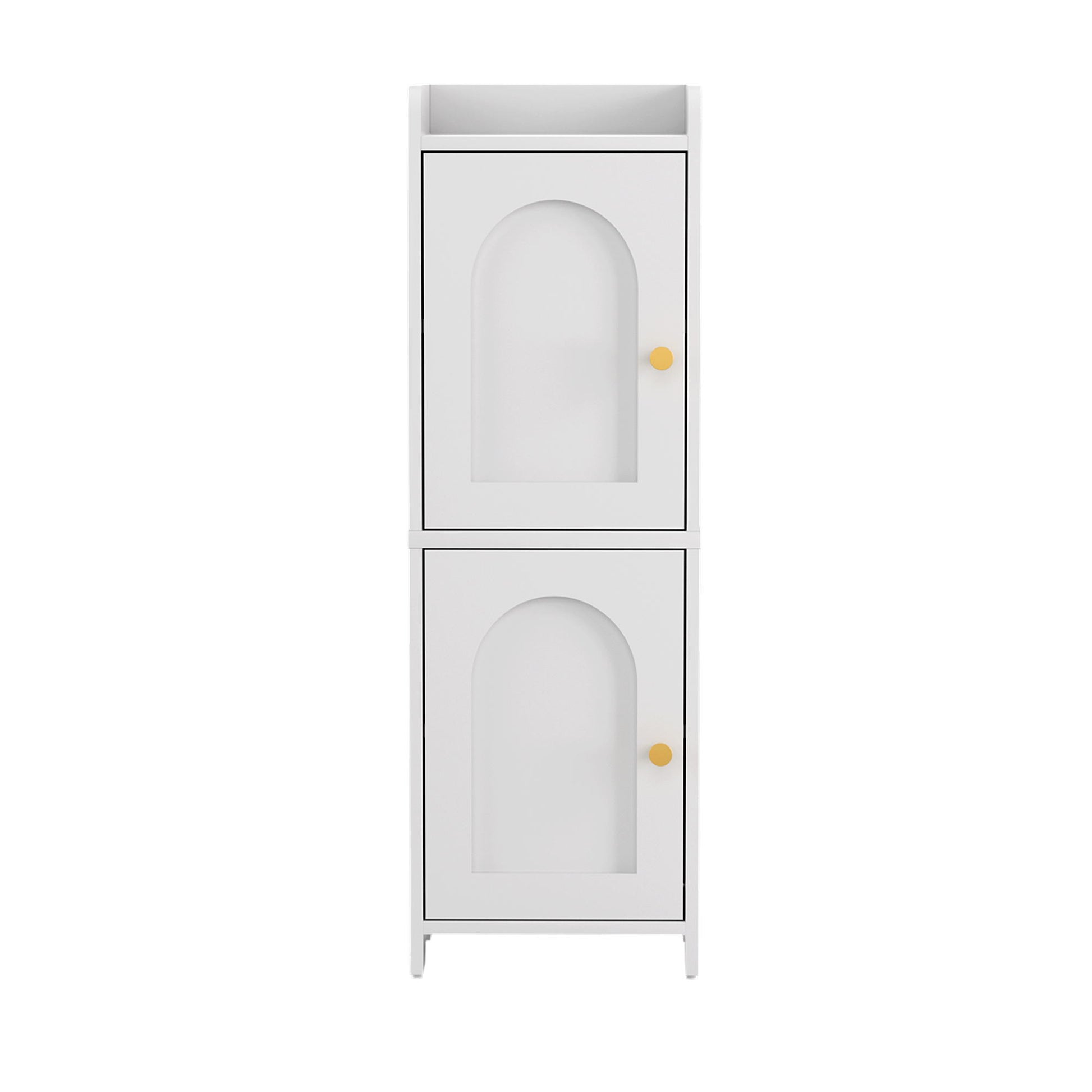 Artiss Bathroom Storage Cabinet 2-Tier Slim Toilet Organizer Adjustable White FURNI-N-BATH-AZ02-WH