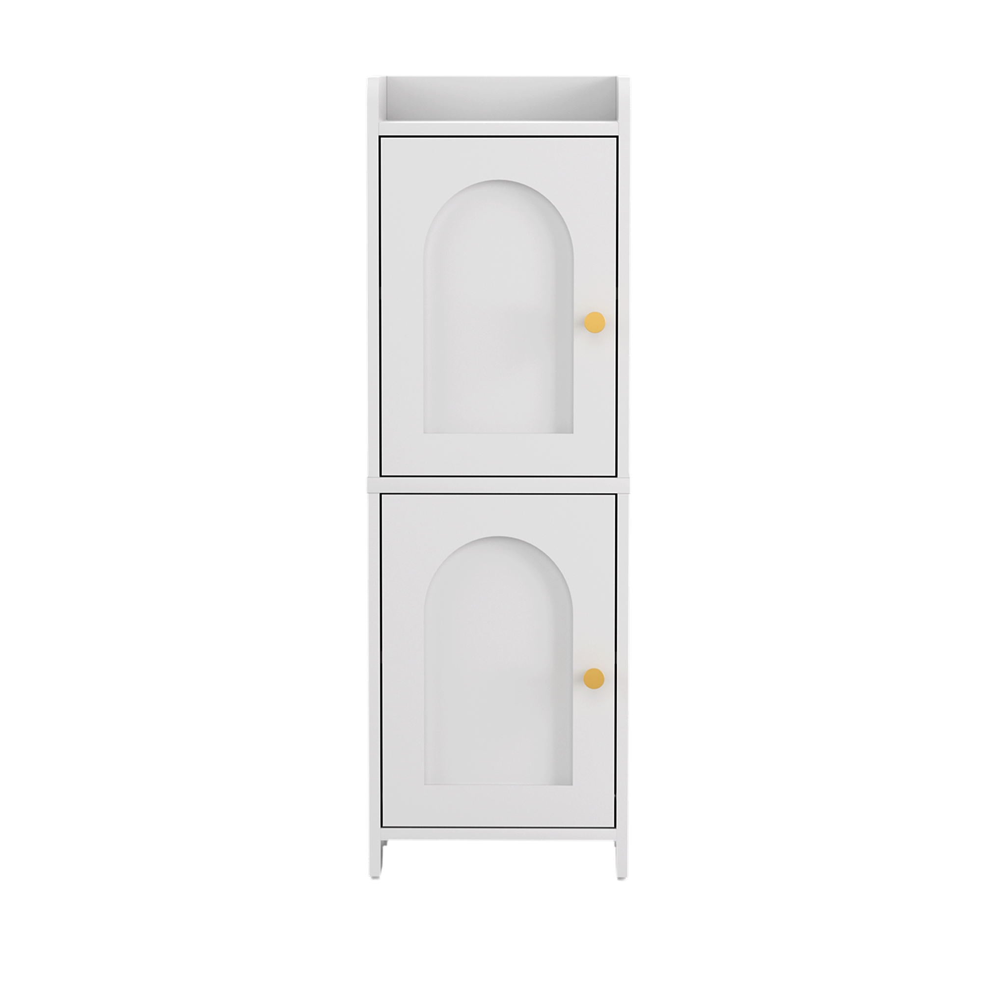 Artiss Bathroom Storage Cabinet 2-Tier Slim Toilet Organizer Adjustable White FURNI-N-BATH-AZ02-WH