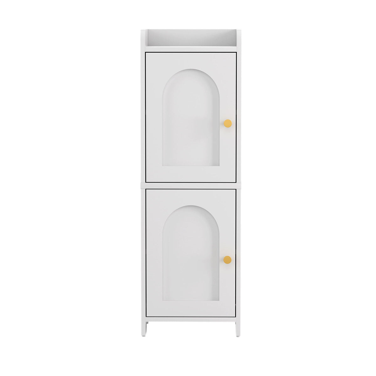 Artiss Bathroom Storage Cabinet 2-Tier Slim Toilet Organizer Adjustable White FURNI-N-BATH-AZ02-WH