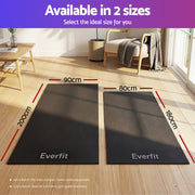 Everfit Exercise Equipment Mat Treadmill Floor Rug Home Gym Fitness Yoga 1.8M MAT-A-180-BK