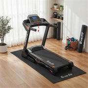 Everfit Exercise Equipment Mat Treadmill Floor Rug Home Gym Bike Fitness Yoga 2M MAT-A-200-BK