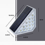 Dimnezz Solar Warm White Triangle Step Lights V1003-DMS101-SOSL80LM-WRMWHT-4PK