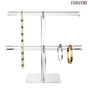 Fashyni Acrylic Jewelry Necklace and Bracelet Stand Organizer V1003-FNS102-JDH-CLR