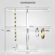 Fashyni Acrylic Jewelry Necklace and Bracelet Stand Organizer V1003-FNS102-JDH-CLR