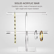 Fashyni Acrylic Jewelry Necklace and Bracelet Stand Organizer V1003-FNS102-JDH-CLR