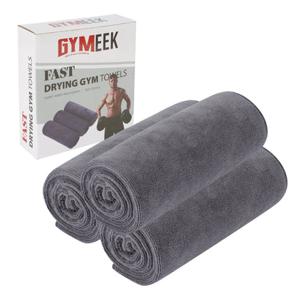 Gymeek Microfiber Gym Towel Set of 3 V1003-GMK-TWL-SBS001-GRY-FBM