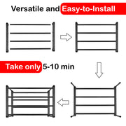 Hivvago 6 Tiers Shoe Rack Storage Organizer Shelf Adjustable Space Saver V1003-HW-SBS005-BK