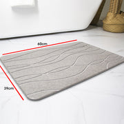 Hivvago Diatomaceous Earth Stone Bath Mat Fast Drying Non Slip Bathroom Mat V1003-HW-SBS006-GY