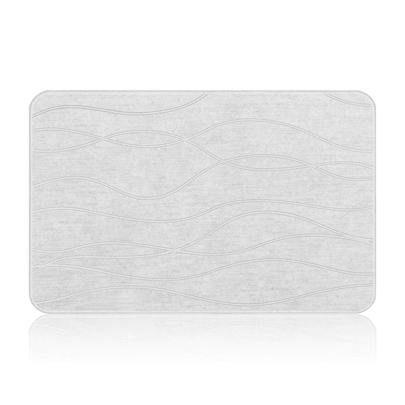 Hivvago Diatomaceous Earth Stone Bath Mat Fast Drying Non Slip Bathroom Mat V1003-HW-SBS006-GY