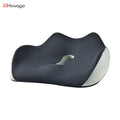 Hivvago Memory Foam Seat Cushion - Ergonomic Support for Office, Car & Home, Grey V1003-HW-SBS033-GY