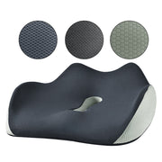 Hivvago Memory Foam Seat Cushion - Ergonomic Support for Office, Car & Home, Grey V1003-HW-SBS033-GY