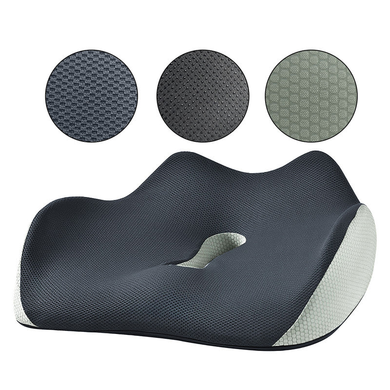 Hivvago Memory Foam Seat Cushion - Ergonomic Support for Office, Car & Home, Grey V1003-HW-SBS033-GY
