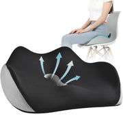 Hivvago Memory Foam Seat Cushion - Ergonomic Support for Office, Car & Home, Grey V1003-HW-SBS033-GY