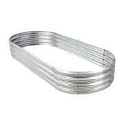 Hivvago Raised Garden Bed - Galvanized Steel Planter Box with Open Base, Silver V1003-HW-SBS038-SV