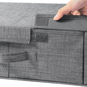 Hivvago Underbed Storage Container - Foldable Box with Lids & Label Pocket V1003-HW-SBS044-GY